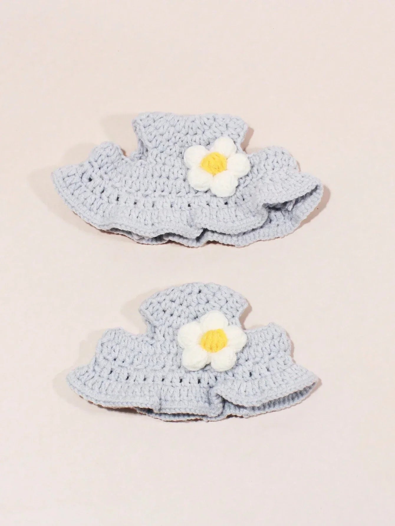 Buy SHEIN Crochet Pet Blue Sunflower Hat in Pakistan