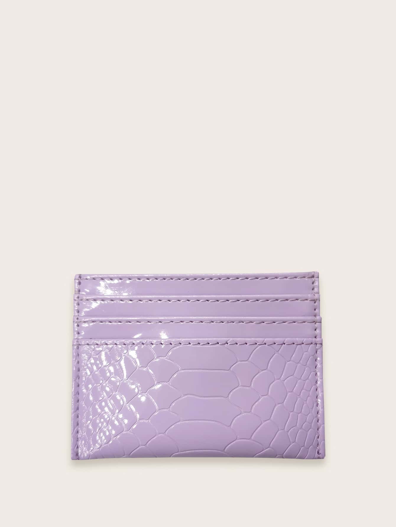 Buy SHEIN Crocodile Embossed Purse Card Holder in Pakistan