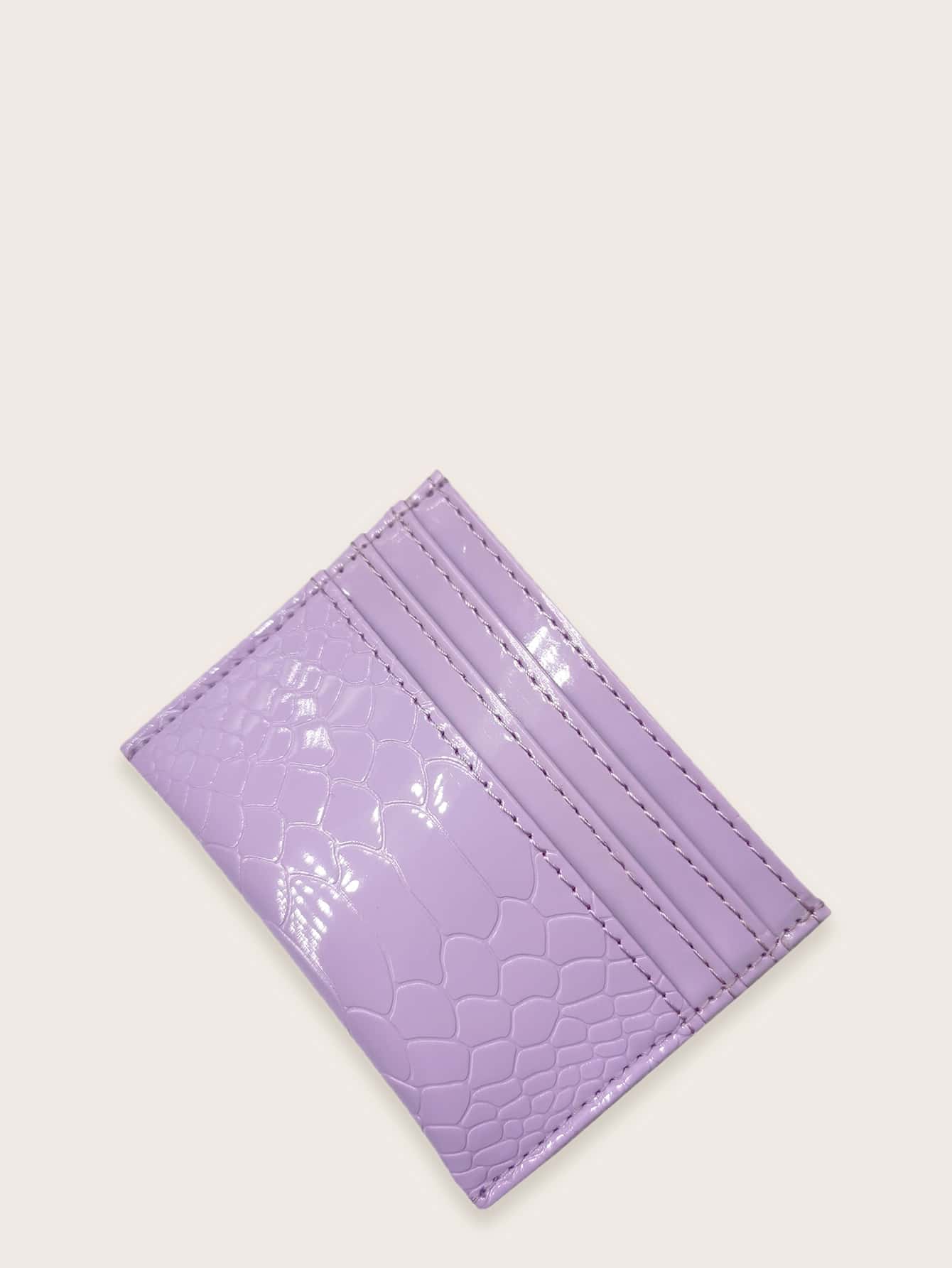 Buy SHEIN Crocodile Embossed Purse Card Holder in Pakistan