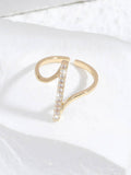 Buy SHEIN Cubic Zirconia Decor Cuff Ring in Pakistan