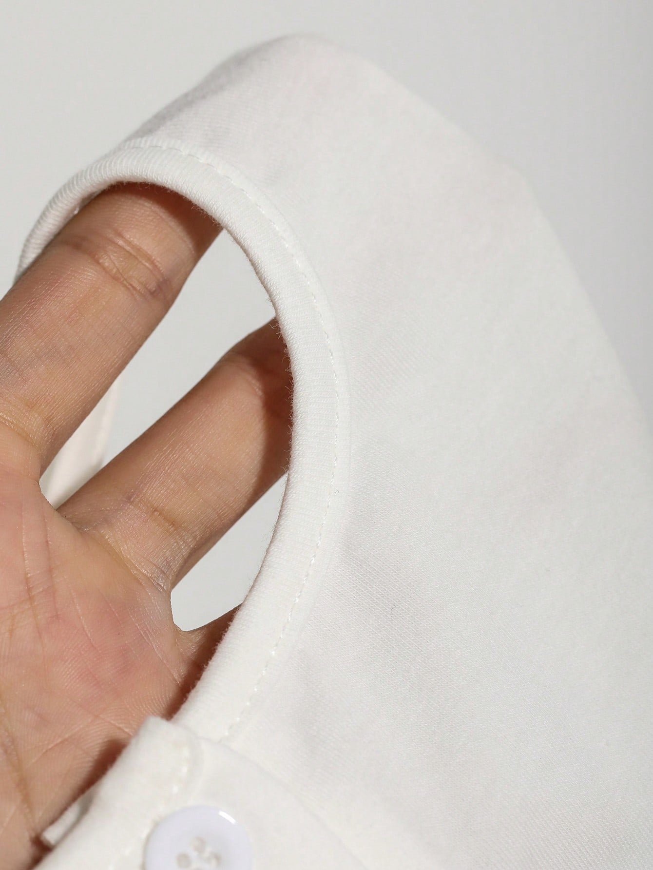 Buy SHEIN DAZY Half Button Ribbed Knit Tee in Pakistan