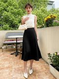Buy SHEIN DAZY High Waist Solid A-line Skirt in Pakistan