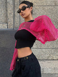 Buy SHEIN DAZY Kpop Hollow Out Super Crop Top Without Cami Top in Pakistan
