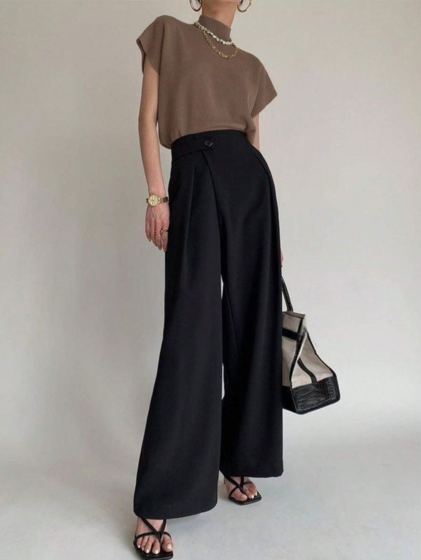 Buy SHEIN DAZY Women's Short Sleeve Ribbed Knit Sweater in Pakistan