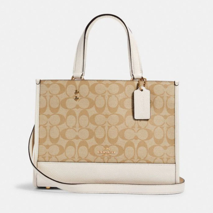 Buy Coach Dempsey Carryall In Signature Jacquard With Stripe And Coach Patch Bag Large in Pakistan
