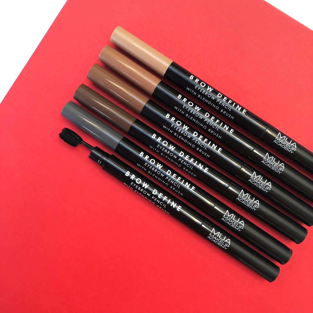Buy MUA Brow Define Eyebrow Pencil With Blending Brush in Pakistan