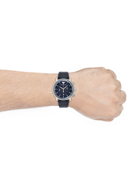 Buy Emporio Armani Men's Chronograph Quartz Leather Strap Blue Dial 43mm Watch AR11105 in Pakistan