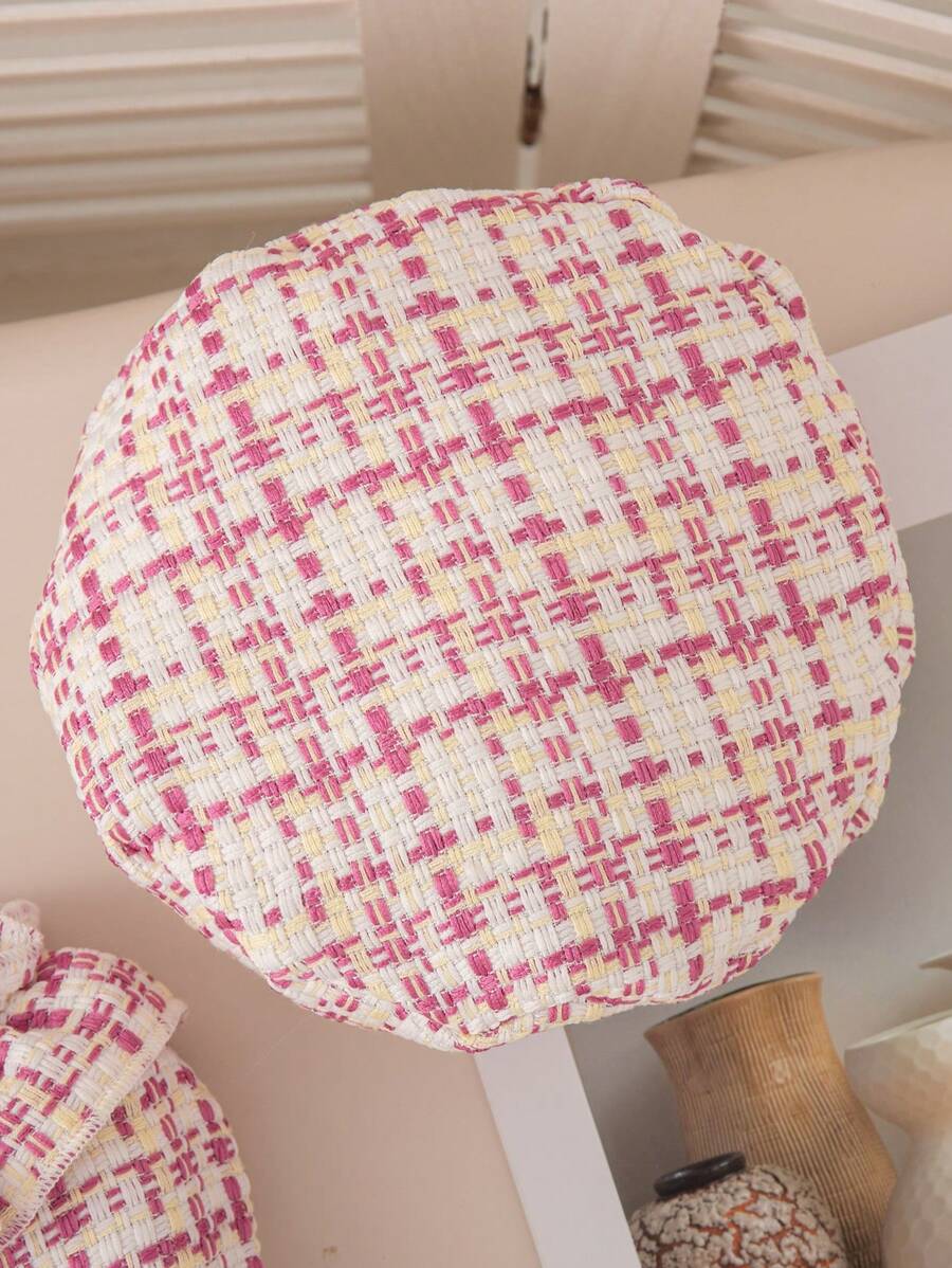 Buy SHEIN Baby Girl Cute Pink Plaid Lace Collar & Bowknot Dress With Beret Cap Outfit in Pakistan