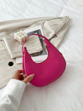 Buy SHEIN Fashionable Solid Color Crocodile Pattern Shoulder Bag in Pakistan