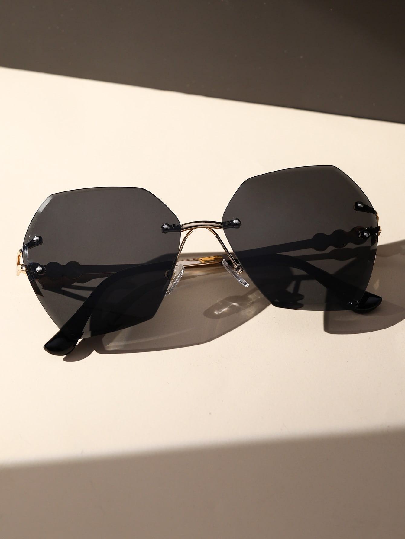 Buy SHEIN Faux Pearl Decor Rimless Fashion Glasses in Pakistan