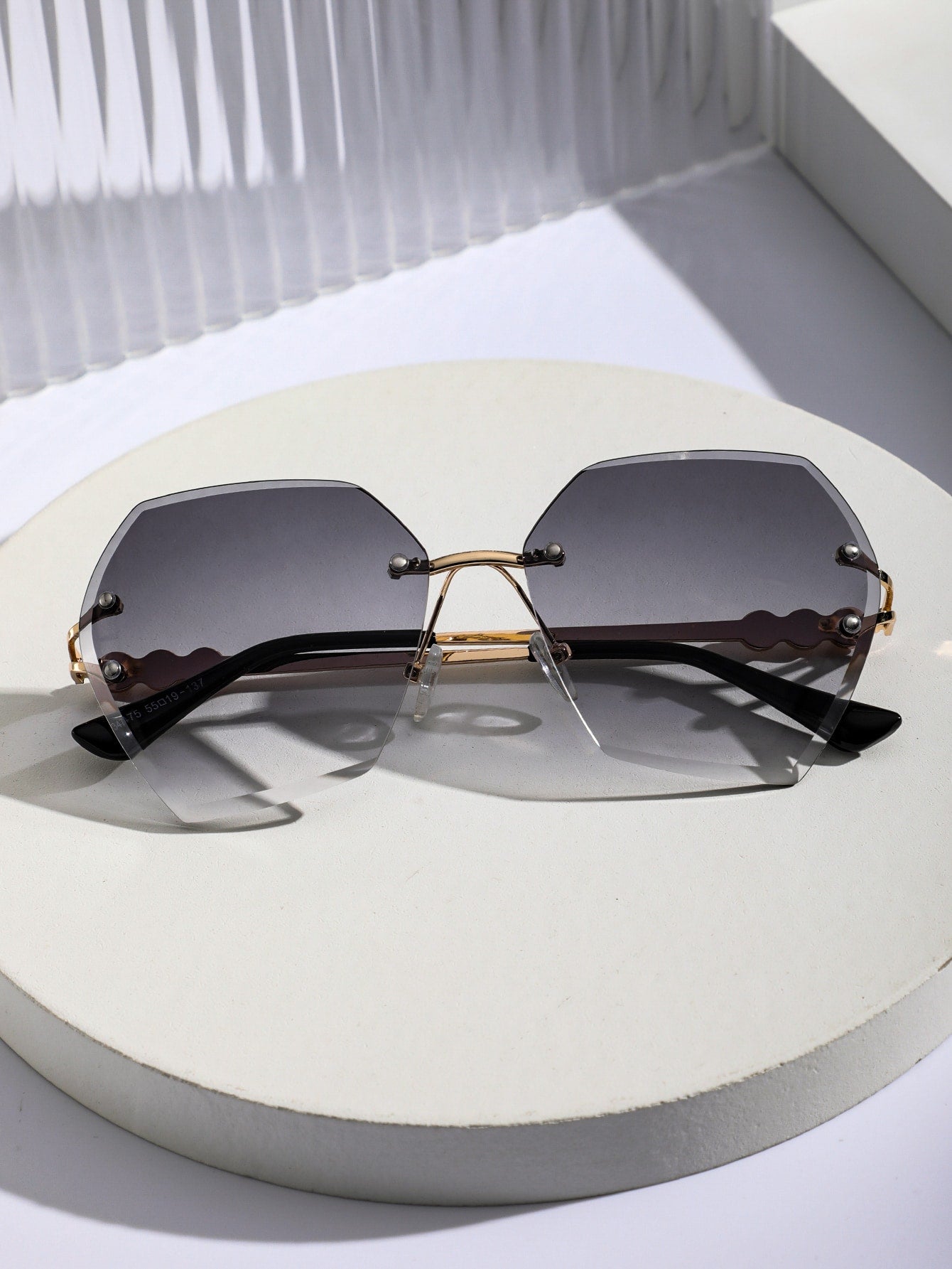 Buy SHEIN Faux Pearl Decor Rimless Fashion Glasses in Pakistan