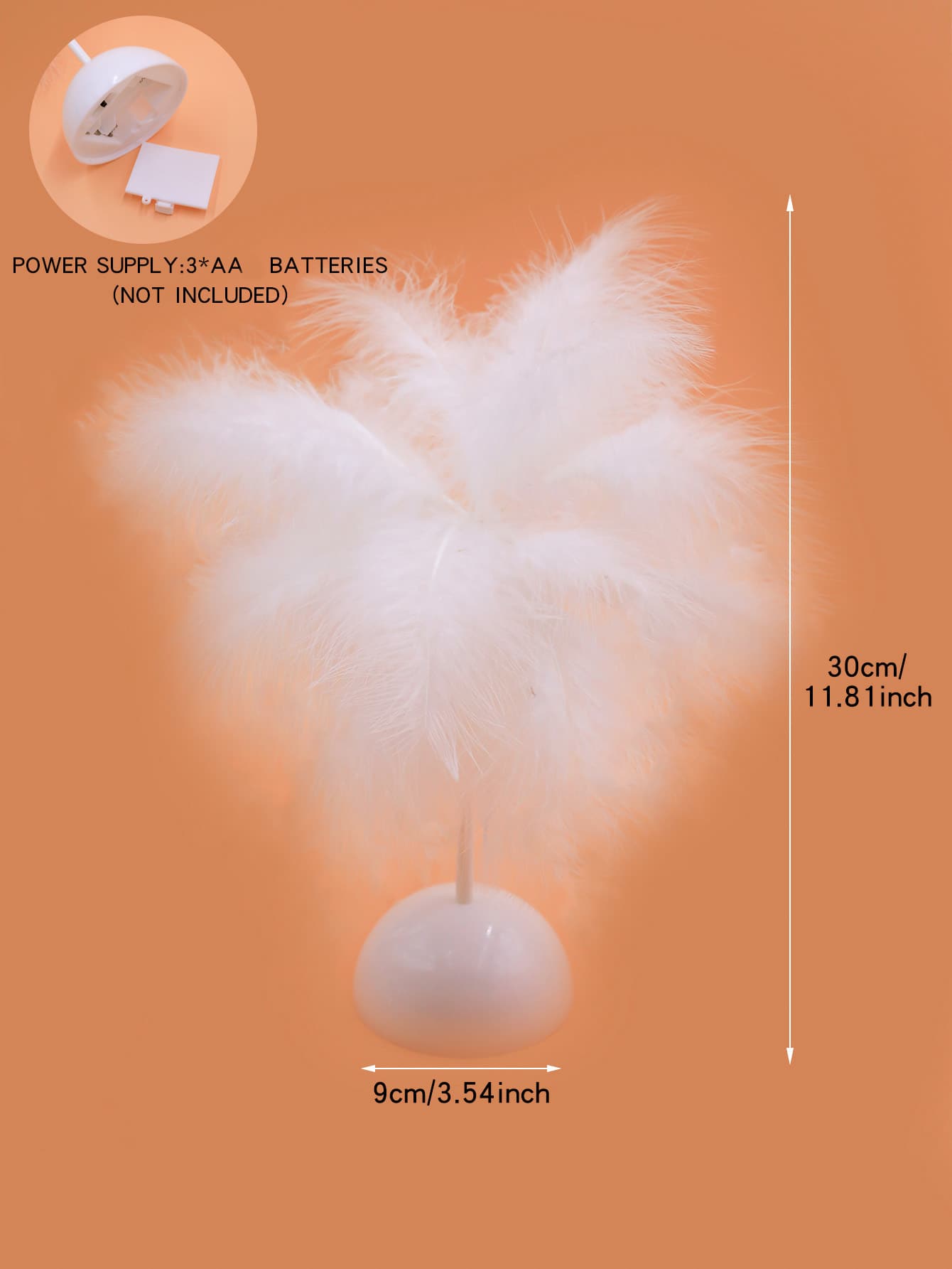 Buy SHEIN Feather Decor Table Lamp in Pakistan