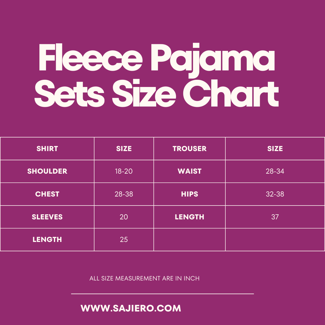 Buy Purple Moon Fleece Pajama Suit in Pakistan
