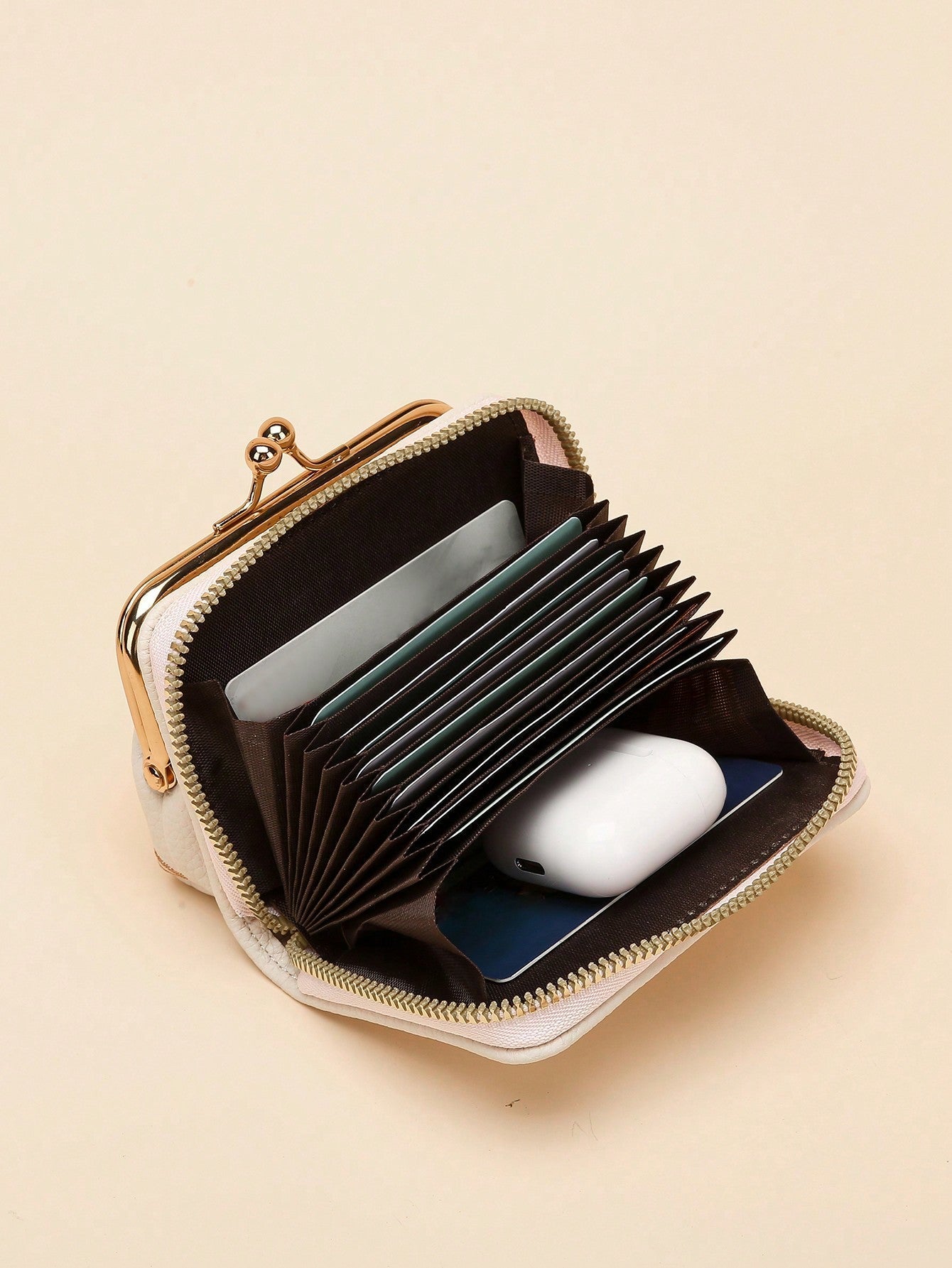 Buy SHEIN Graphic Flower Embroidered Short Wallet, Kiss-Lock & Zipper Clutch Purse, Faux Leather Coin Purse in Pakistan