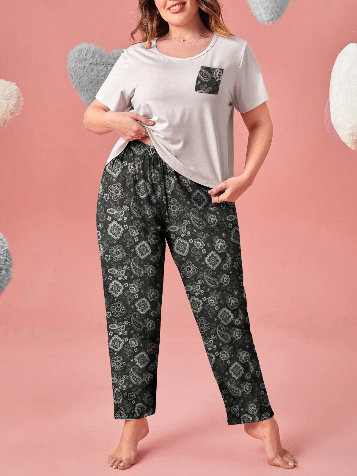 Buy Florea - Printed Cotton PJ Set - N-1 in Pakistan