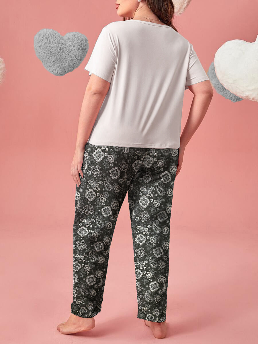 Buy Florea - Printed Cotton PJ Set - N-1 in Pakistan