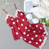 Buy Polka Dot - 2pc Silk Inner & Shorts Cami Set in Pakistan