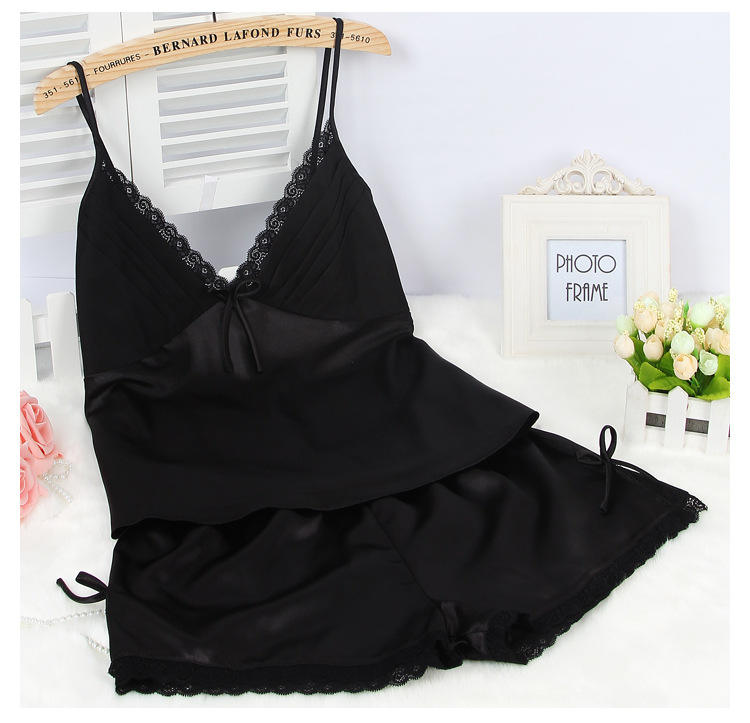 Buy 2 Piece Inner Top and Short Silk Cami Set in Pakistan
