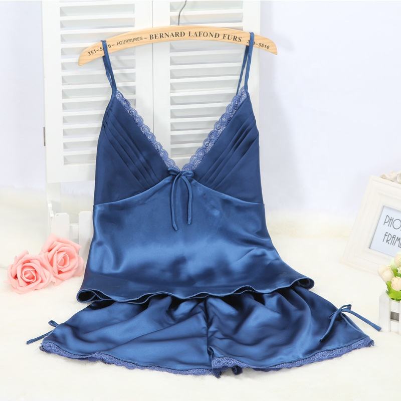 Buy 2 Piece Inner Top and Short Silk Cami Set in Pakistan