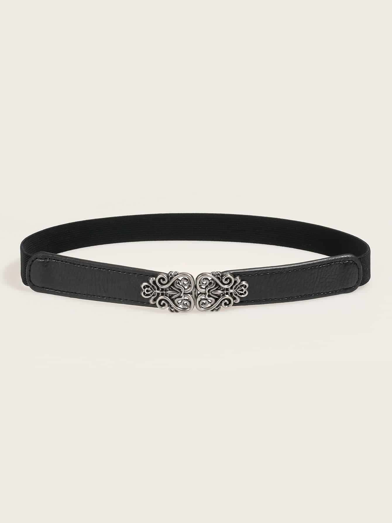 Buy SHEIN Hollow Scroll Metal Buckle Belt in Pakistan