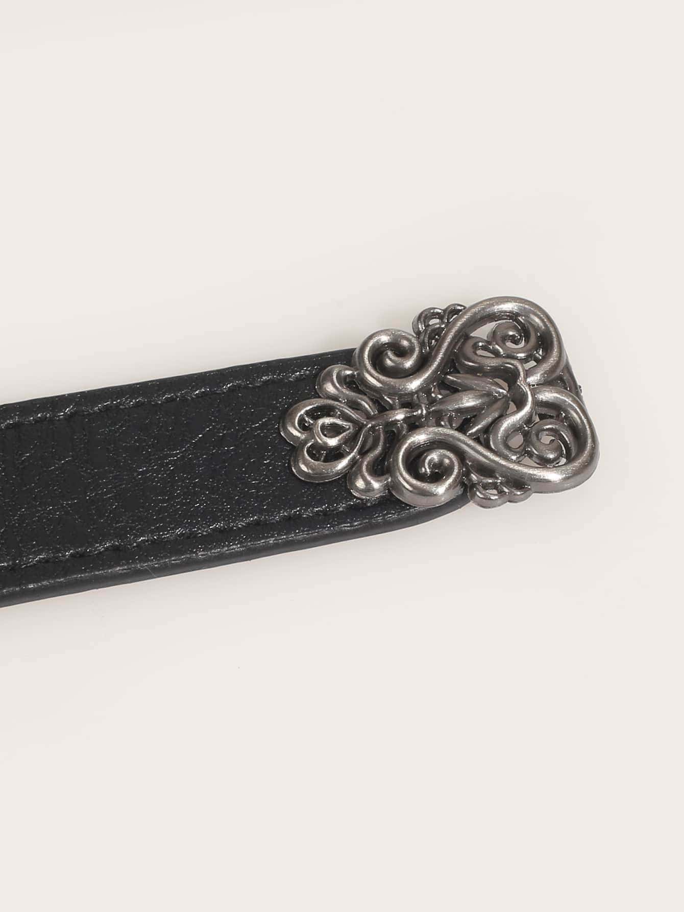 Buy SHEIN Hollow Scroll Metal Buckle Belt in Pakistan