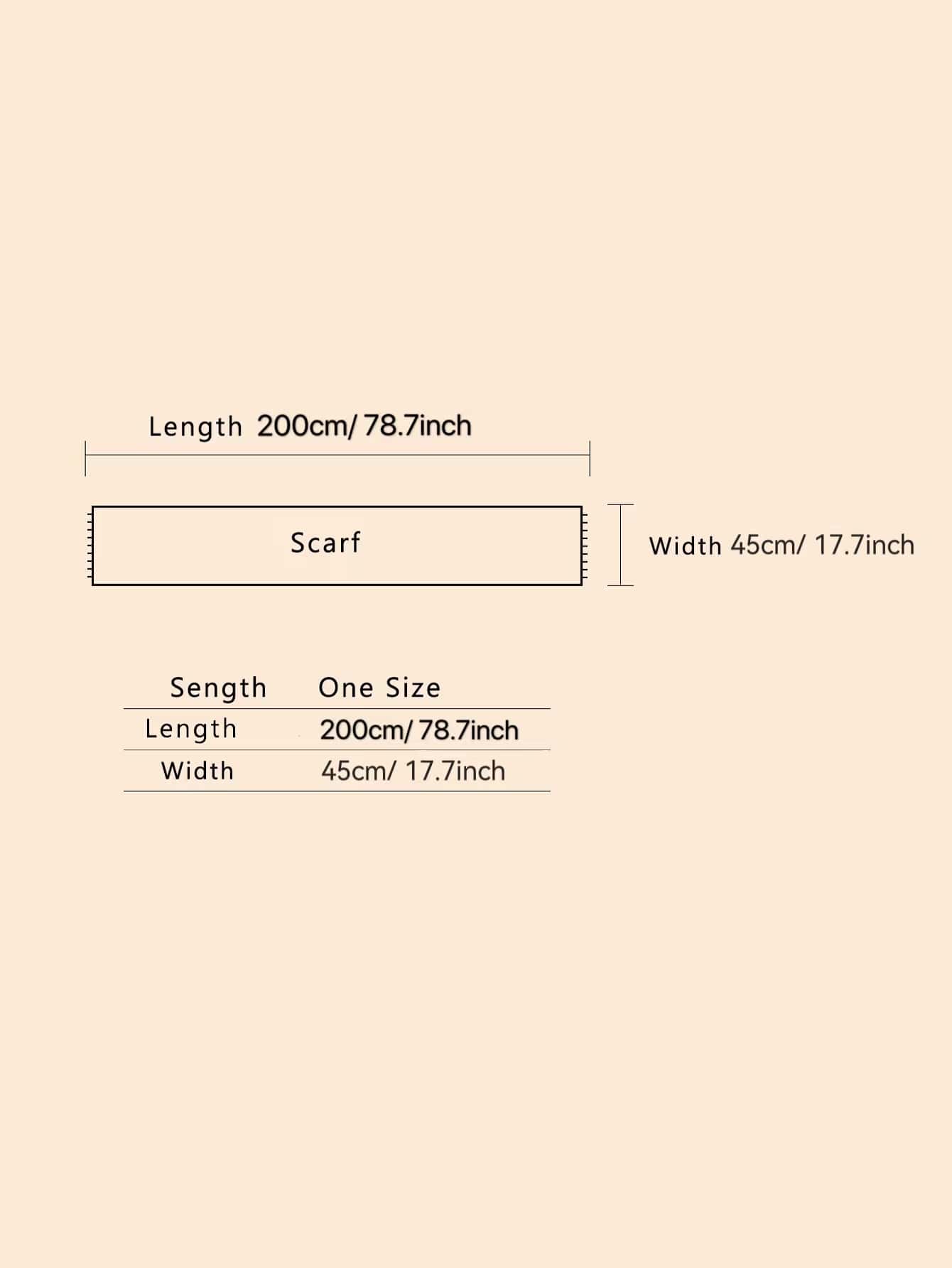 Buy SHEIN Houndstooth Pattern Raw Trim Scarf in Pakistan