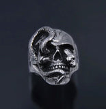 Buy Orb & Gravel Unisex Stainless Steel Skull Snake Ring in Pakistan