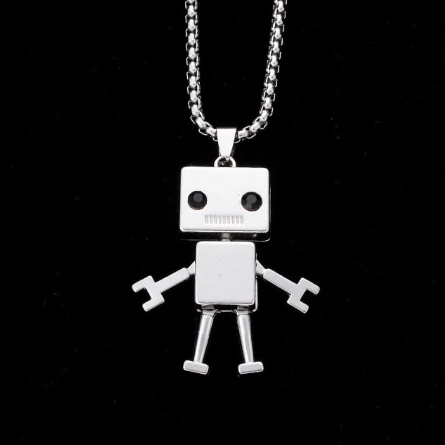 Buy Orb & Gravel Trendy Robot Chain Silver in Pakistan