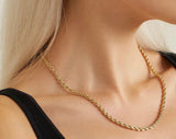 Buy Orb & Gravel Gold Twisted Chain in Pakistan