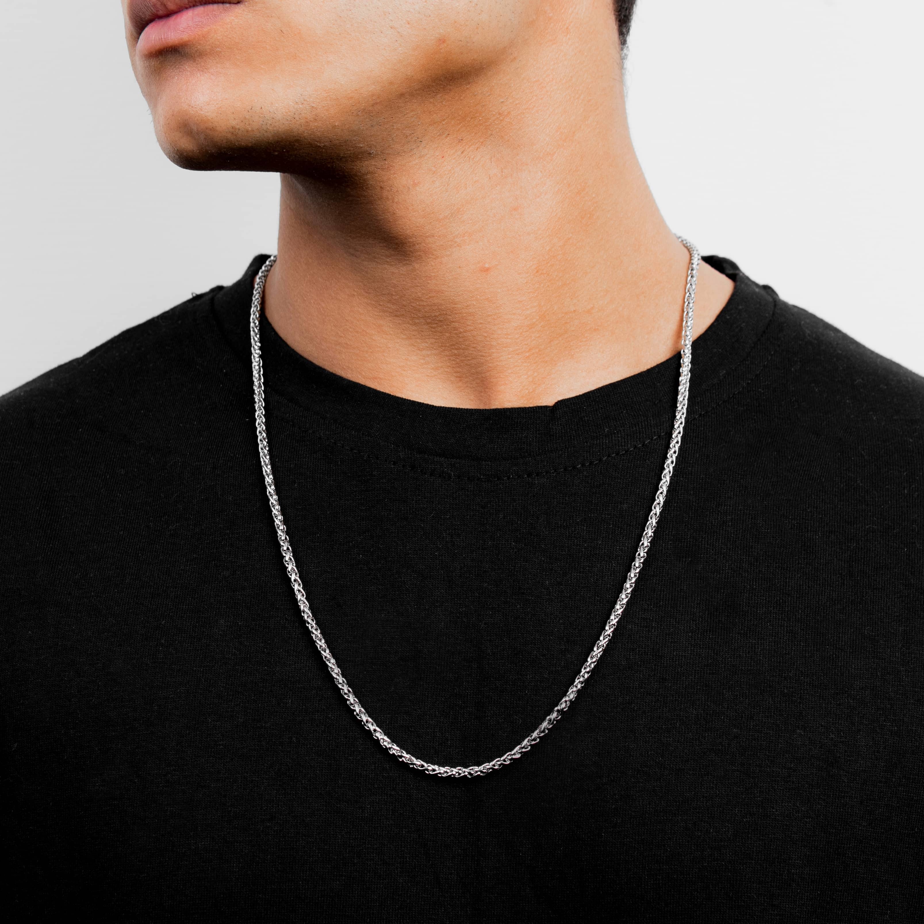 Buy Foxtail Chain Silver in Pakistan