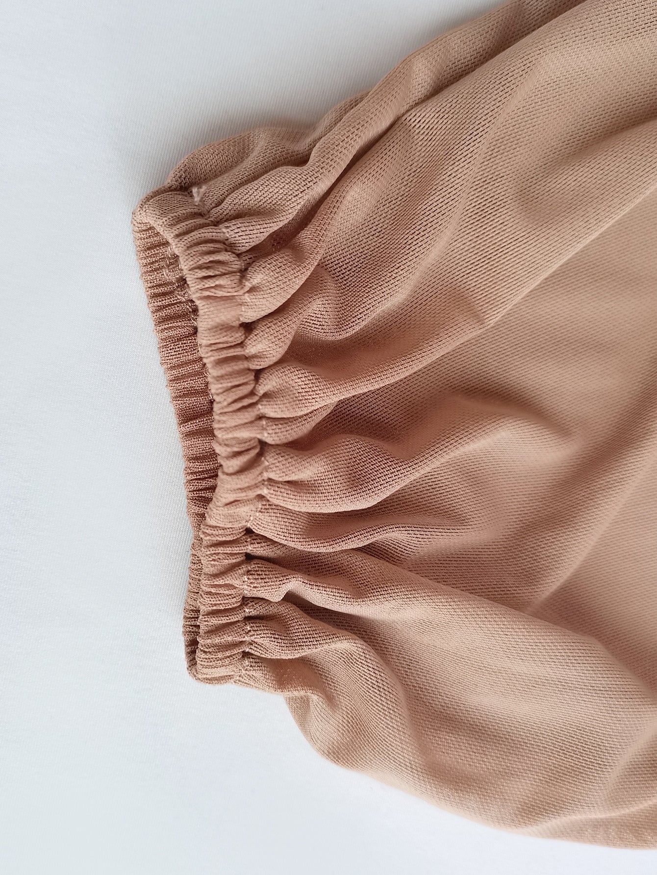 Buy SHEIN Joyfunear Lantern Sleeve Ruched Side Bodycon Dress in Pakistan