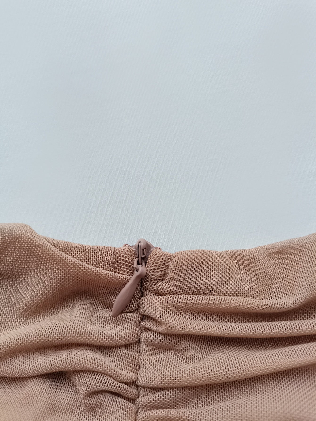 Buy SHEIN Joyfunear Lantern Sleeve Ruched Side Bodycon Dress in Pakistan