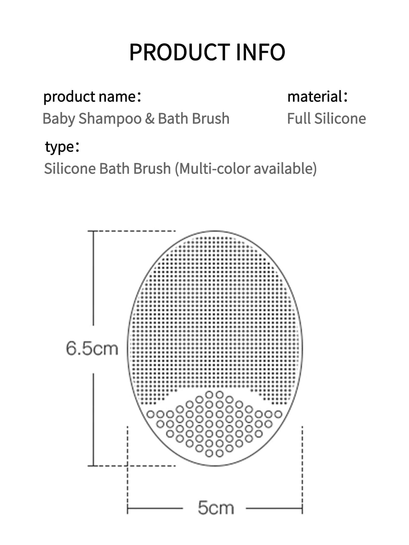 Buy SHEIN KUNT 3Pcs/4Pcs Baby Pink + Yellow + Blue Silicone Hair Washing Brush, Soft Small Size Skin Safe Bathing Brush in Pakistan