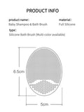 Buy SHEIN KUNT 3Pcs/4Pcs Baby Pink + Yellow + Blue Silicone Hair Washing Brush, Soft Small Size Skin Safe Bathing Brush in Pakistan