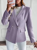 Buy SHEIN Lapel Neck Double Button Blazer in Pakistan