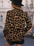 Buy SHEIN Leopard Print Puff Sleeve Shirt in Pakistan
