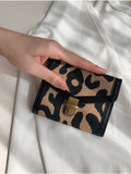 Buy SHEIN Leopard Print Short Tri-fold Wallet in Pakistan