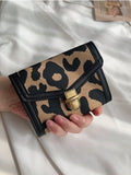 Buy SHEIN Leopard Print Short Tri-fold Wallet in Pakistan