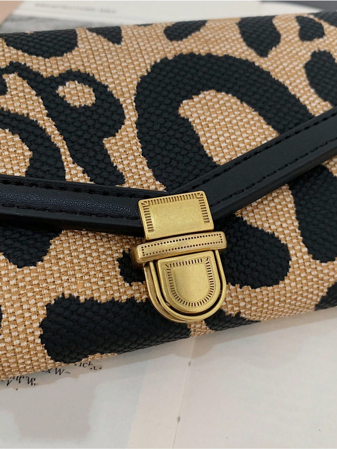 Buy SHEIN Leopard Print Short Tri-fold Wallet in Pakistan