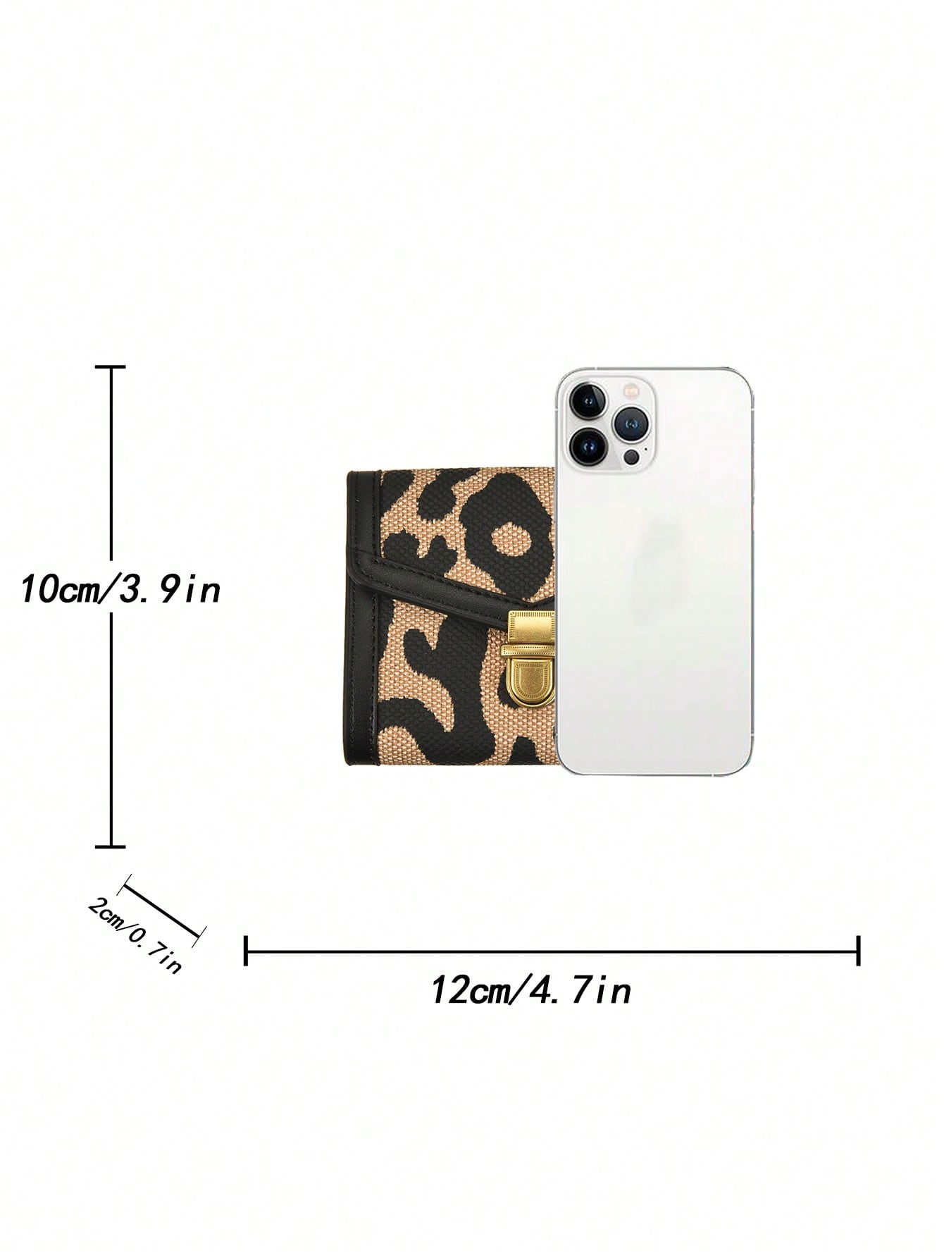 Buy SHEIN Leopard Print Short Tri-fold Wallet in Pakistan