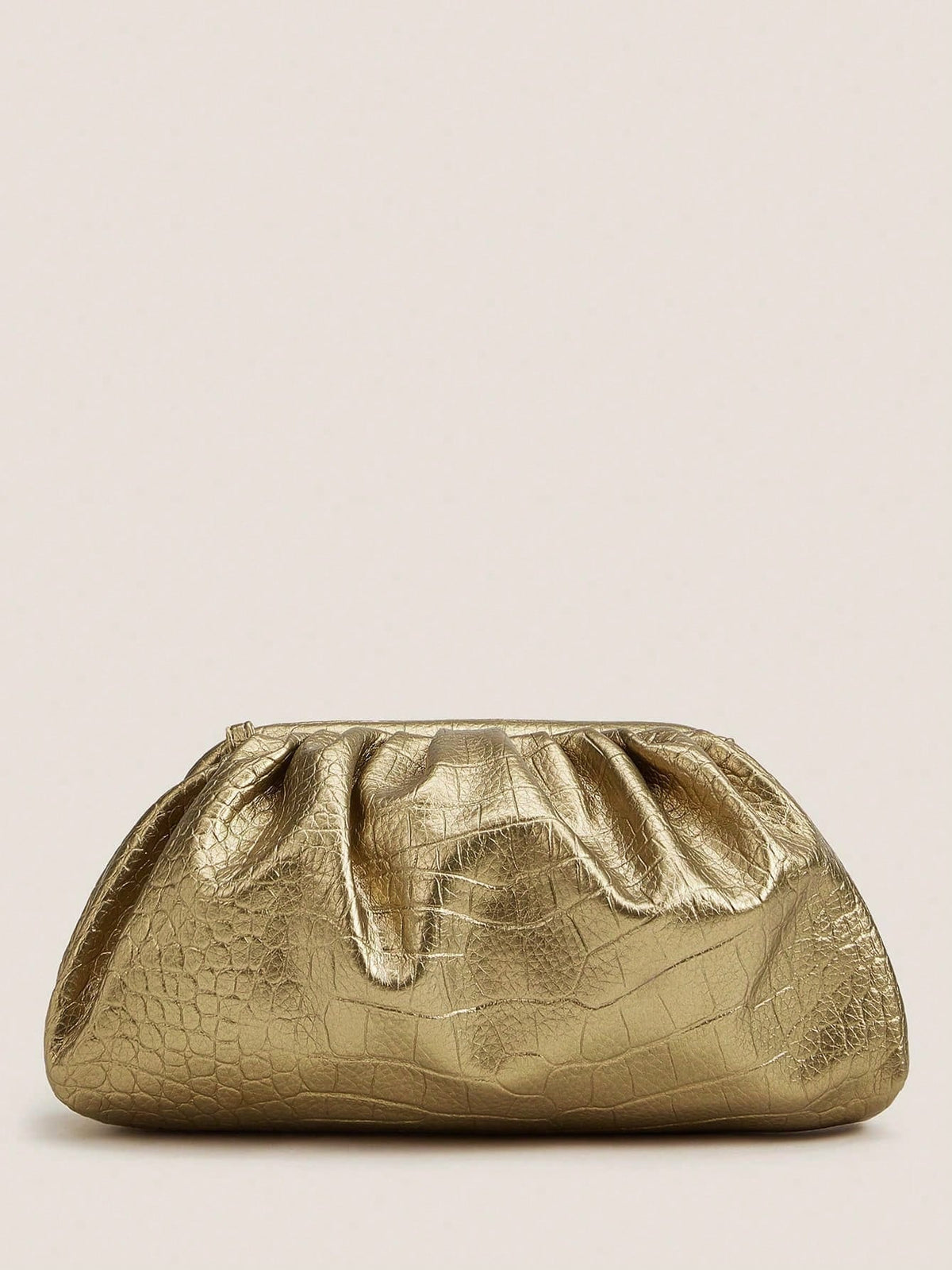Buy SHEIN Croc Embossed Ruched Clutch Bag, Mothers Day Gift For Mom in Pakistan