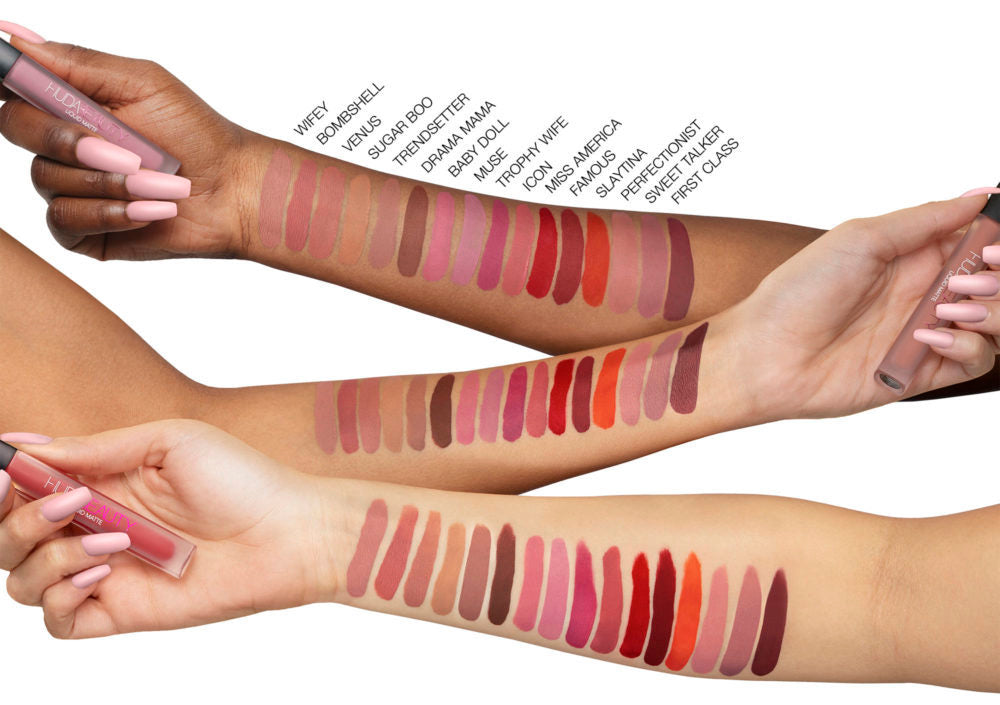 Buy Huda Beauty Demi Matte Liquid Lipstick - Flirt in Pakistan