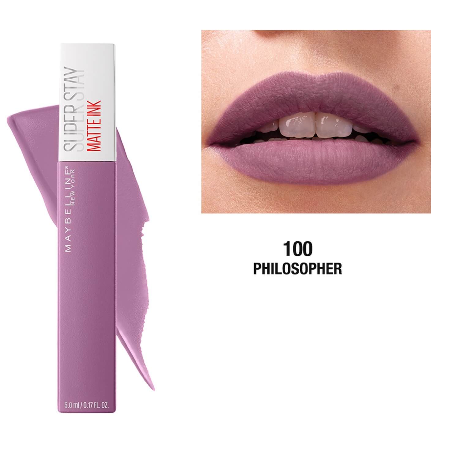 Buy Maybelline New York Super Stay Matte Ink Liquid Lipstick - 100 Philospher in Pakistan