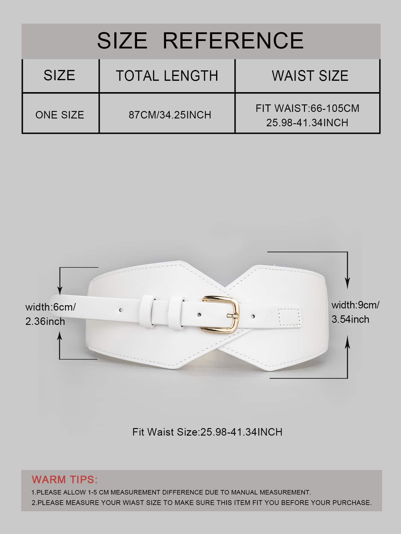 Buy SHEIN Metal Buckle Corset Belt in Pakistan