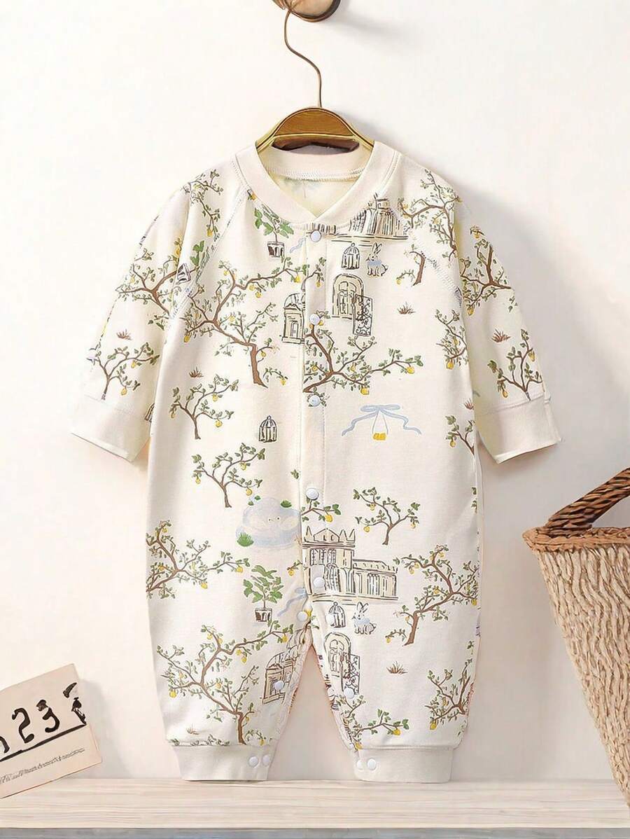 Buy SHEIN Newborn Baby Boy One-Piece Jumpsuit Long Sleeves Clothes in Pakistan