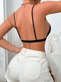 Buy SHEIN NudeFit Sexy Mesh Splicing Front-Clasp Deep V Bra in Pakistan