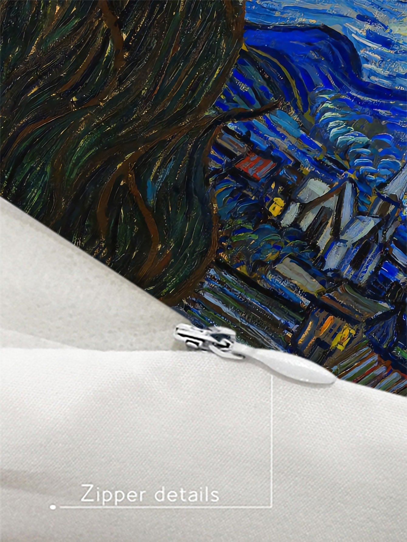 Buy SHEIN Oil Painting Pattern Cushion Cover Without Filler, Modern Throw Pillow Case For Sofa, Home Decor in Pakistan