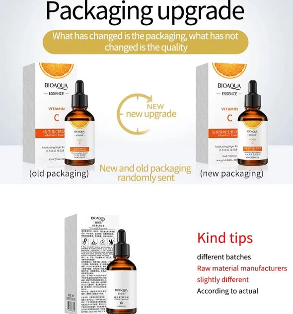 Buy Bioaqua Vitamin C Moisturizing Anti-Aging Essence Face Serum - 30ml in Pakistan