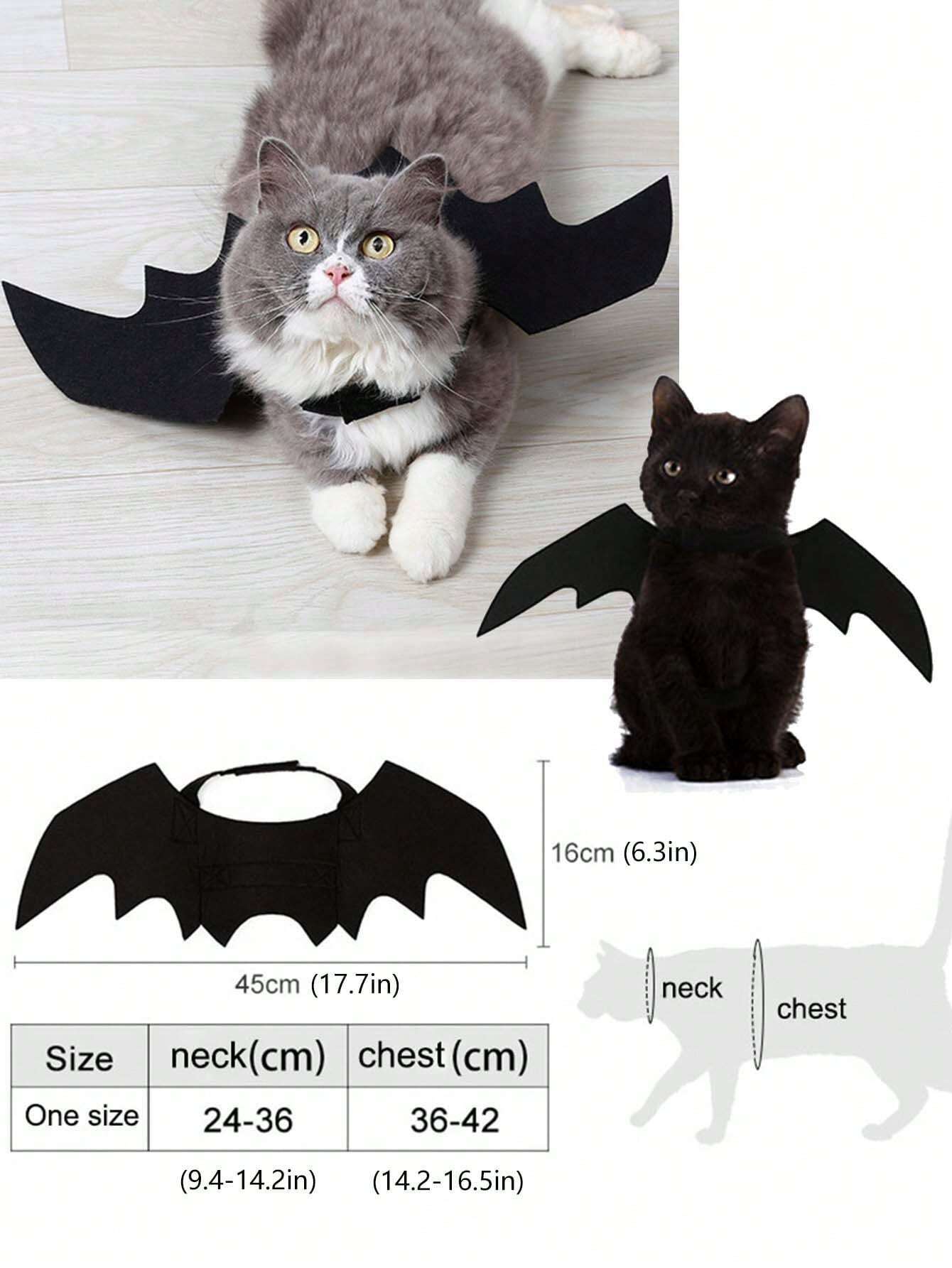 Buy SHEIN Pet Costume Bat Wings For Dogs And Cats, Black Color, Cool Halloween Bat Transformation Outfit in Pakistan