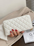 Buy SHEIN Quilted Pattern Long Wallet Slim Portable in Pakistan